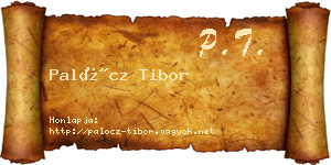 Palócz Tibor névjegykártya
