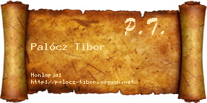 Palócz Tibor névjegykártya